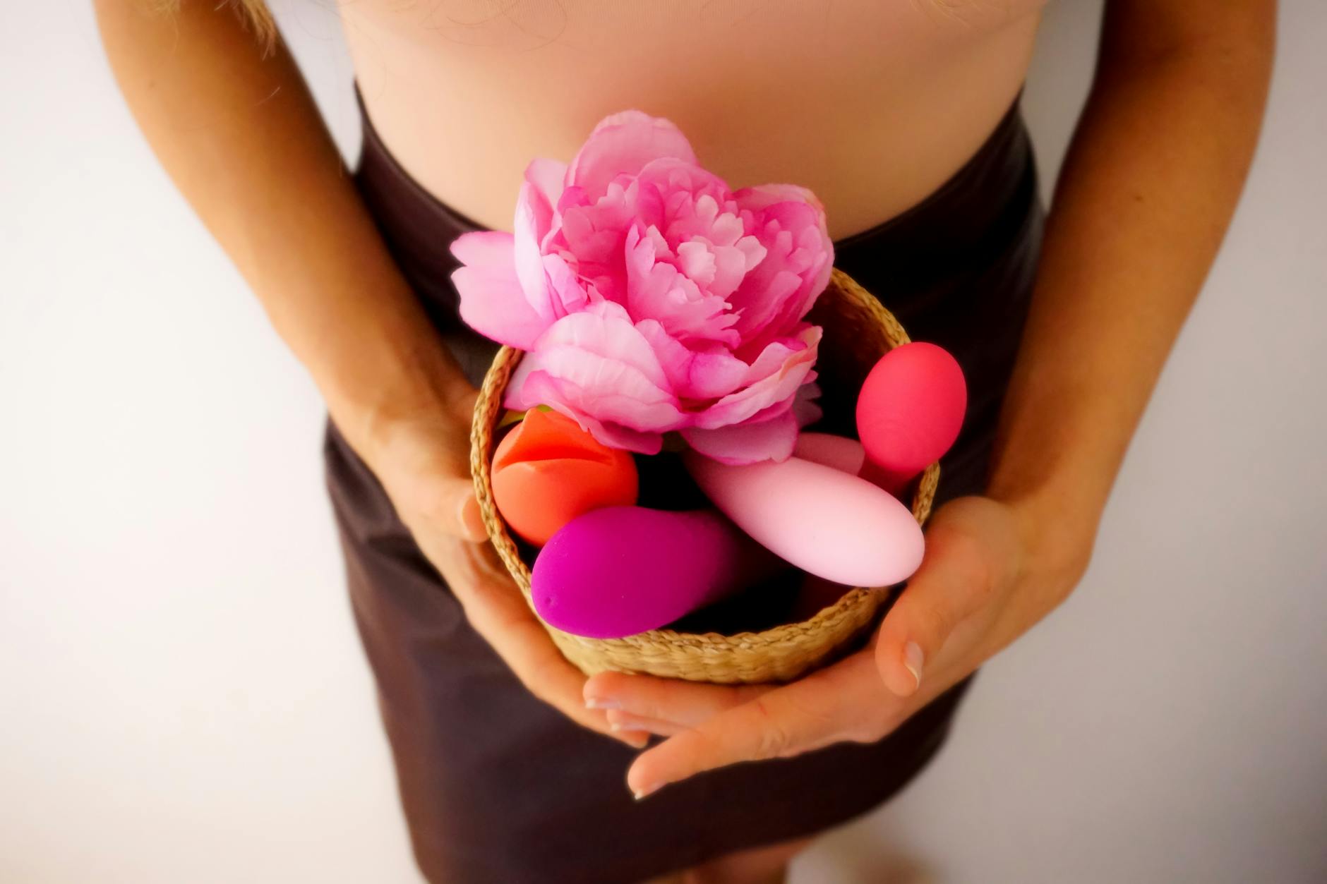 A collection of different clitoral vibrators and toys arranged together